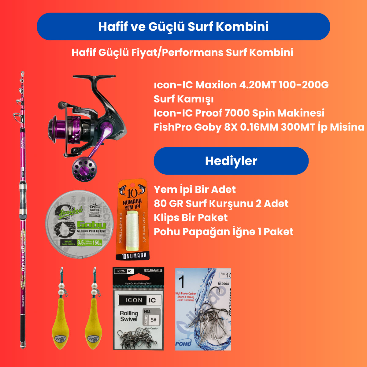 Hafif ve Güçlü Surf Kombini